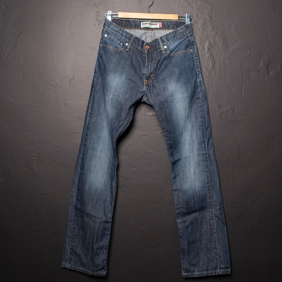 Levi's 514 Slim Straight Medium Wash Jeans W 29 - Picture 4 of 7